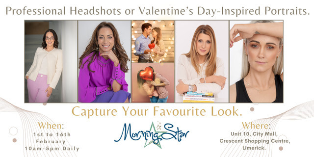 You are invited to get your headshots or calentines day inspired portrait image